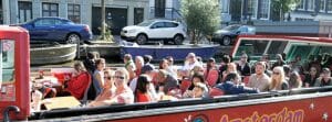 hop on hop off rondvaart Amsterdamse grachten