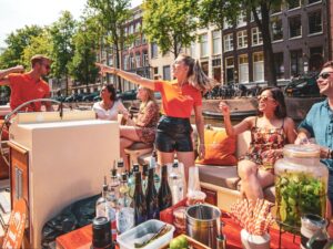 Kanalfahrt Amsterdam offenes Boot Flagship Museumviertel